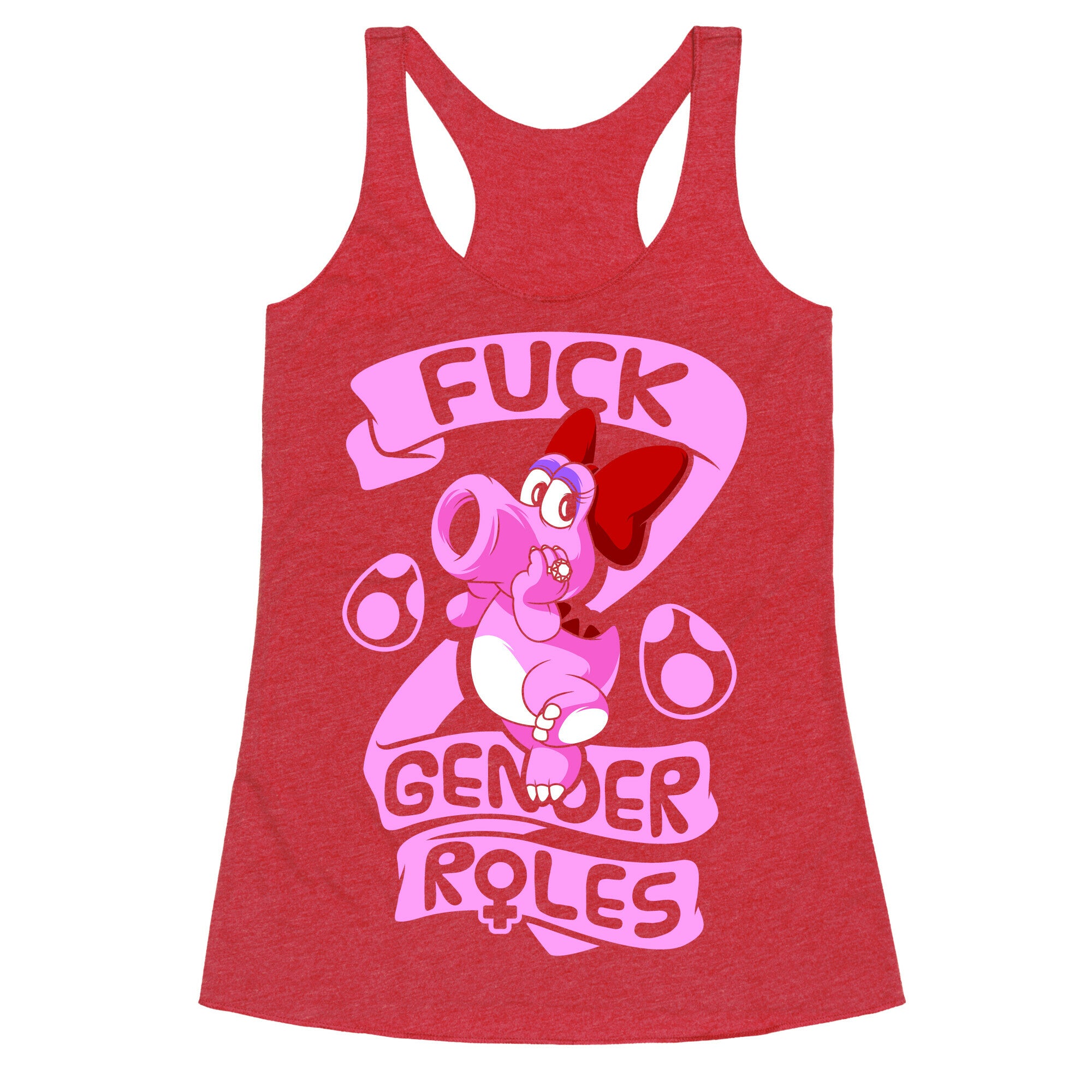 Fuck Gender Roles (Birdo) Racerback Tank